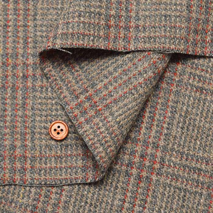 Wool Blend Fabric - Check - nomura tailor