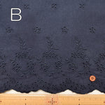 Cotton Viyella Scalloped Lace Fabric - nomura tailor