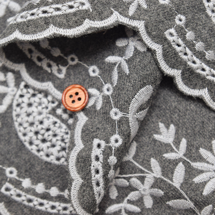 Cotton Viyella Scalloped Lace Fabric - nomura tailor