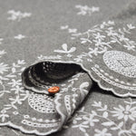 Cotton Viyella Scalloped Lace Fabric - nomura tailor