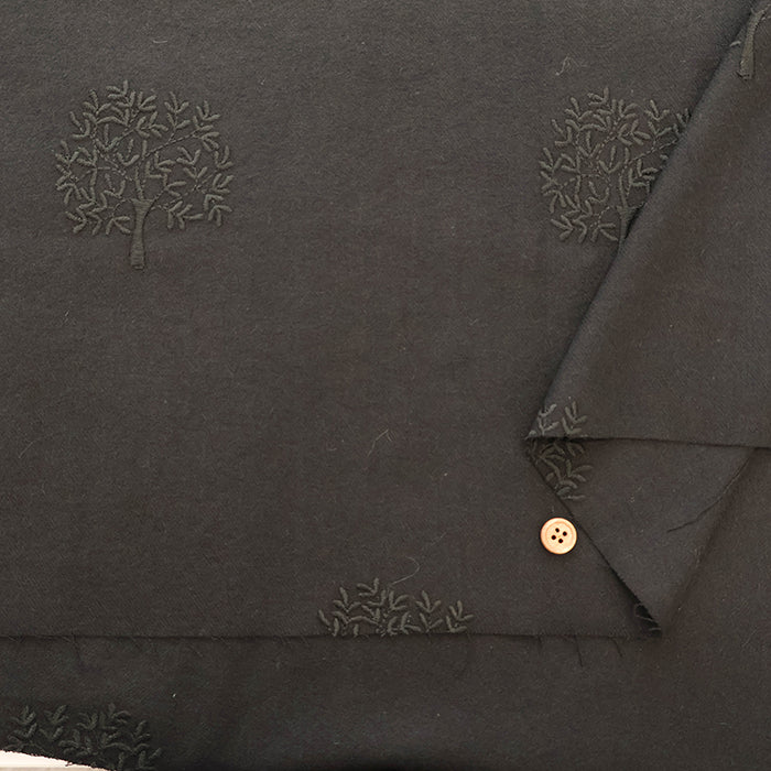 Made in China Cotton Viyella Embroidered Fabric - Forest - nomura tailor