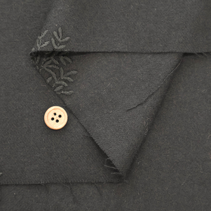 Made in China Cotton Viyella Embroidered Fabric - Forest - nomura tailor