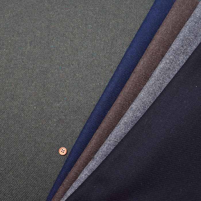 Recycled Wool Melange Fabric - Plain - nomura tailor