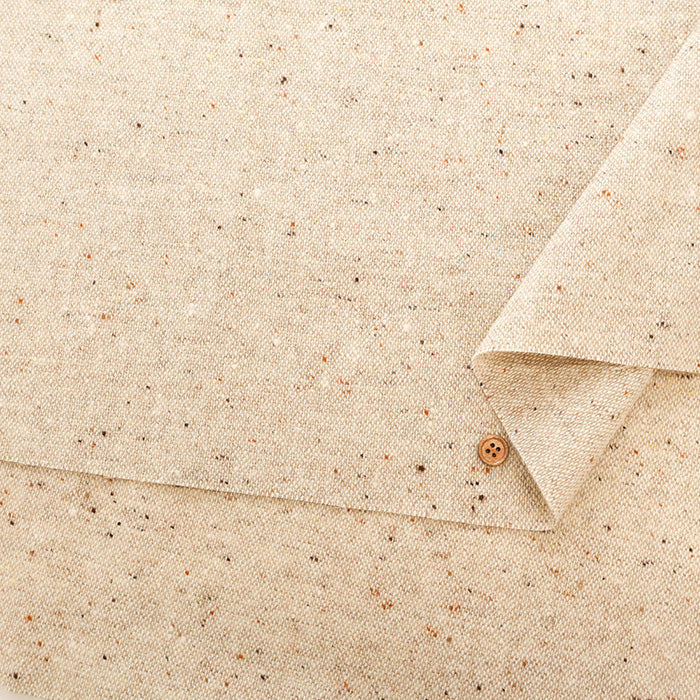 Recycled Wool Napped Tweed Fabric - nomura tailor