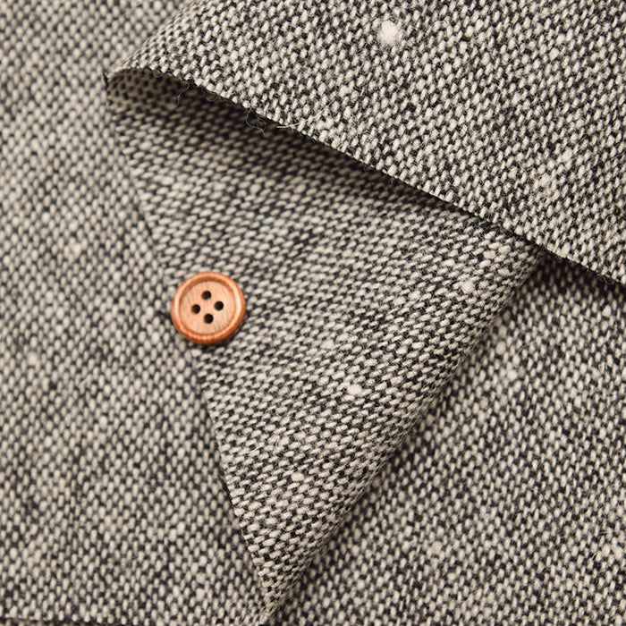 Recycled Wool Nep Tweed Fabric - nomura tailor