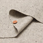 Recycled Wool Fabric - Wool Herringbone - nomura tailor