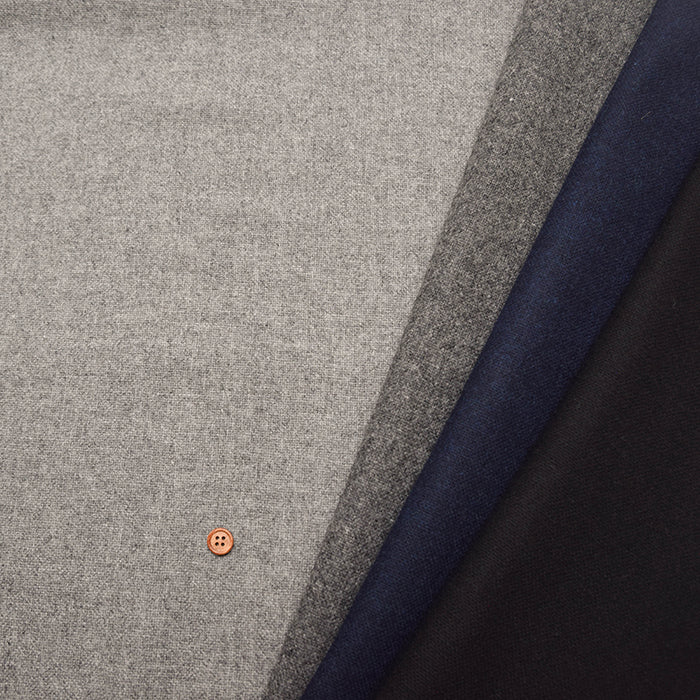 Recycled Wool Etamine Fabric- Plain - nomura tailor