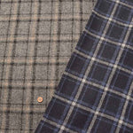 Recycled Wool Tweed Fabric - Check Pattern - nomura tailor