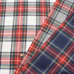 Recycled Wool Tweed Fabric - Check Pattern - nomura tailor