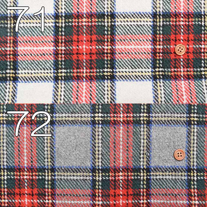 Recycled Wool Tweed Fabric - Check Pattern - nomura tailor