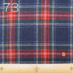 Recycled Wool Tweed Fabric - Check Pattern - nomura tailor