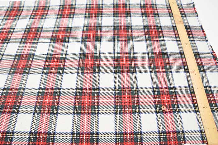 Recycled Wool Tweed Fabric - Check Pattern - nomura tailor