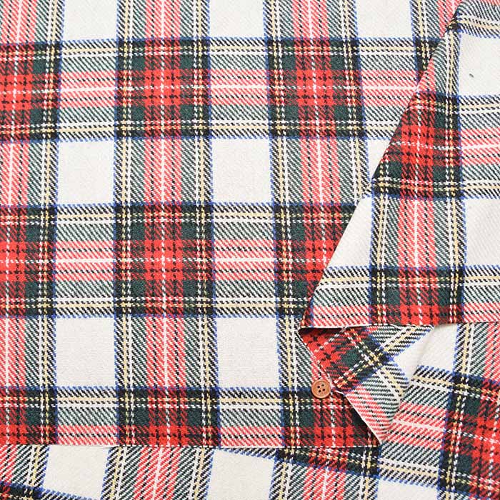 Recycled Wool Tweed Fabric - Check Pattern - nomura tailor