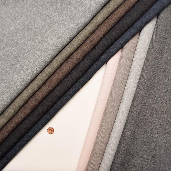 Naturemia Polyester Natural Stretch Fabric - Plain - nomura tailor