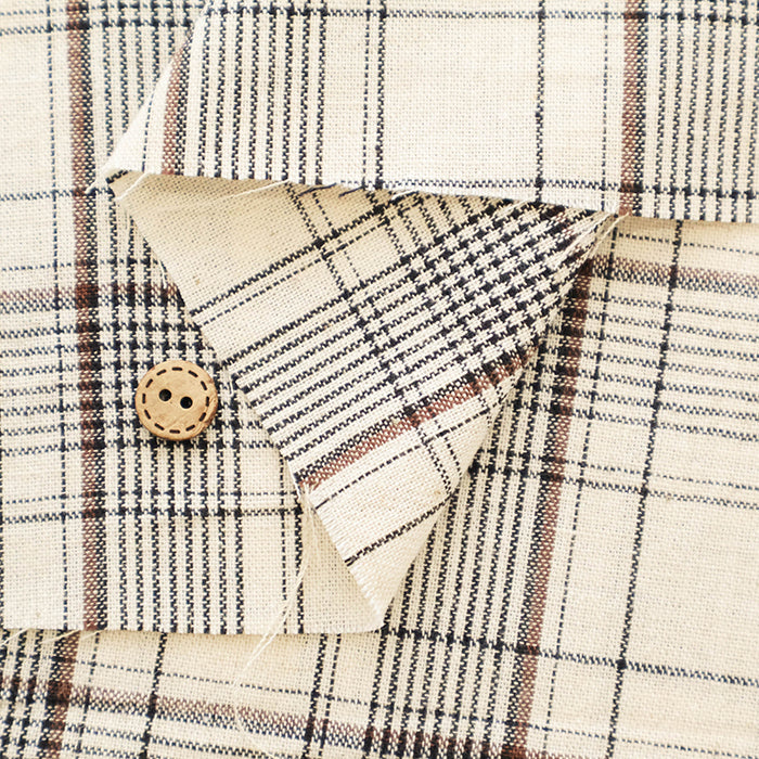 C/L 20s Yarn-dyed Washer Fabric - Check - nomura tailor
