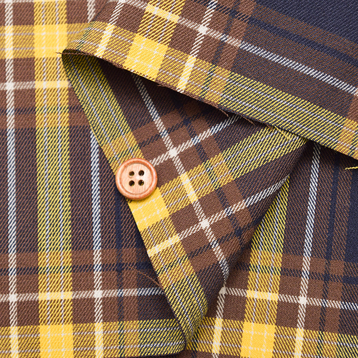 T/R Check Twill Stretch Fabric - nomura tailor