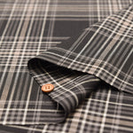 T/R Check Twill Stretch Fabric - nomura tailor