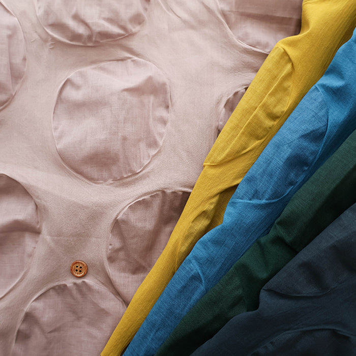 Cotton Nobility Ripple Fabric - Dot - nomura tailor