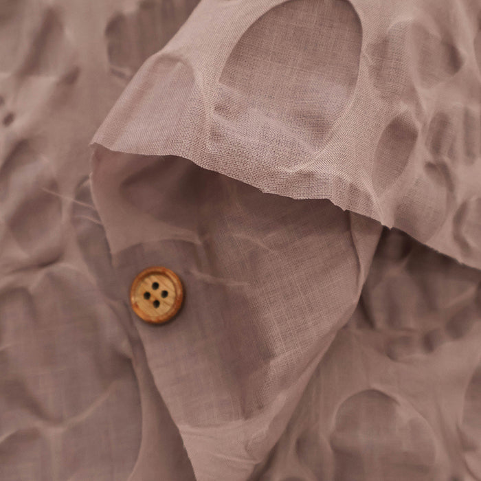 Cotton Nobility Ripple Fabric - Flower - nomura tailor
