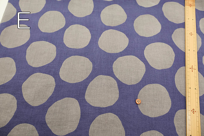 Angel Soft Finish Linen Print Fabric - Dot - nomura tailor