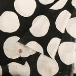 Angel Soft Finish Linen Print Fabric - Dot - nomura tailor