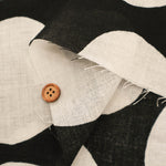 Angel Soft Finish Linen Print Fabric - Dot - nomura tailor