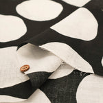 Angel Soft Finish Linen Print Fabric - Dot - nomura tailor