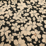 Angel Soft Finish Linen Print Fabric - Flower - nomura tailor