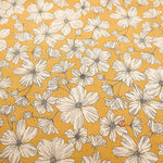 Angel Soft Finish Linen Print Fabric - Flower - nomura tailor