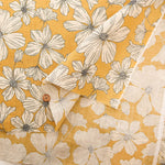 Angel Soft Finish Linen Print Fabric - Flower - nomura tailor
