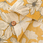 Angel Soft Finish Linen Print Fabric - Flower - nomura tailor