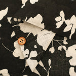 Angel Soft Finish Linen Print Fabric - Flower - nomura tailor
