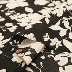 Angel Soft Finish Linen Print Fabric - Flower - nomura tailor