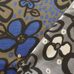 Tencel Reversible Knit Print Fabric - Big Flower - nomura tailor