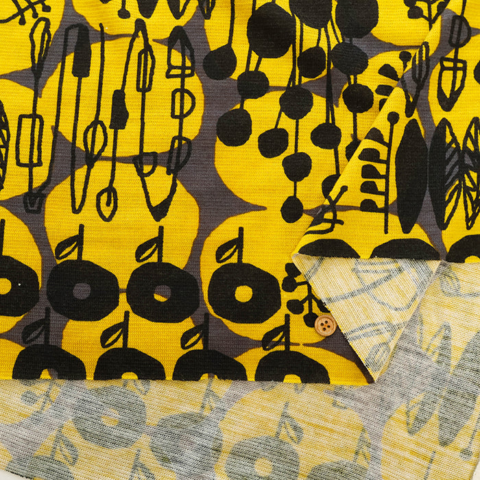 Acrylic Wool Jersey Print Fabric - Nordic - nomura tailor