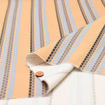 Polyester High-de Chine Satin Print Fabric - Stripe - nomura tailor