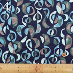 Cotton Strong-Twist Gas-Burned Jersey Print Fabric - Crescent - nomura tailor