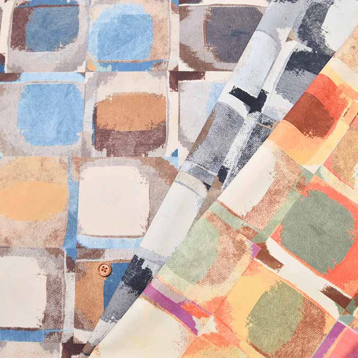 Polyester Crepe de Chine Print Fabric – Art - nomura tailor