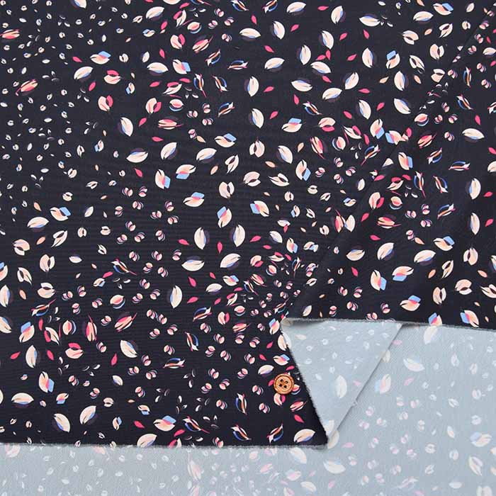 Polyester Crepe de Chine Print Fabric – Flower - nomura tailor