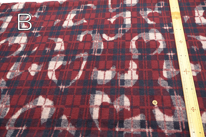 Yarn-Dyed Pile Jacquard Fabric -  Check - nomura tailor