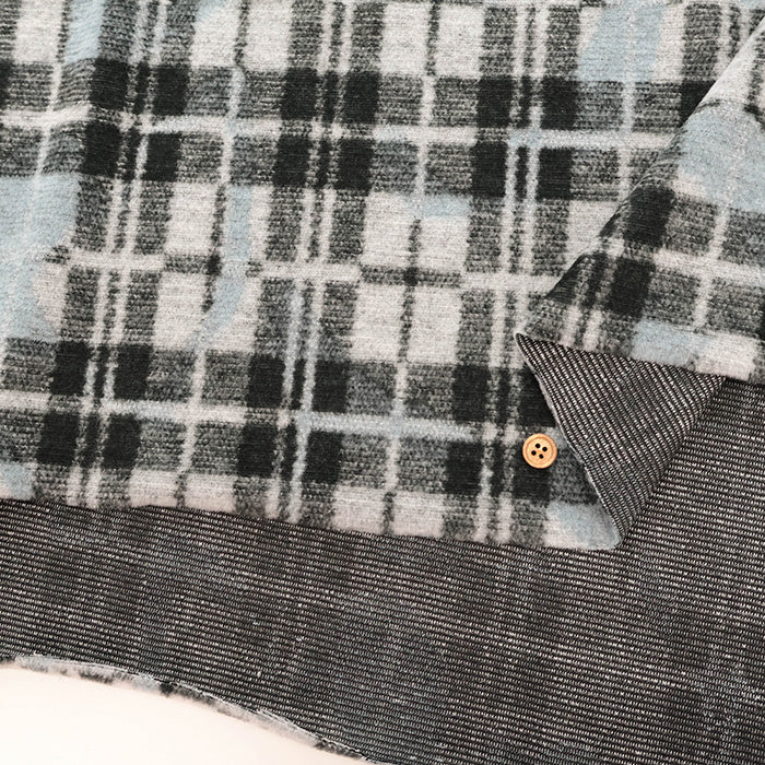 Yarn-Dyed Pile Jacquard Fabric -  Check - nomura tailor