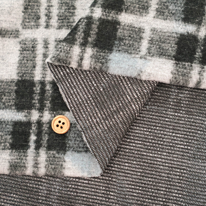 Yarn-Dyed Pile Jacquard Fabric -  Check - nomura tailor