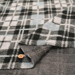 Yarn-Dyed Pile Jacquard Fabric -  Check - nomura tailor