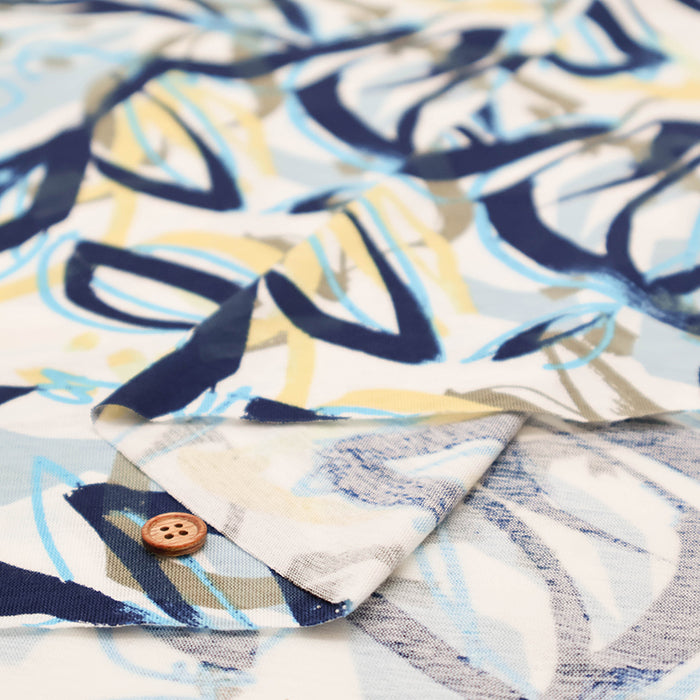 Cotton 30SZ Jersey Print Fabric - Botanical - nomura tailor
