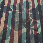 Lyocell Reversible Knit Print Fabric – Stripe Flower - nomura tailor
