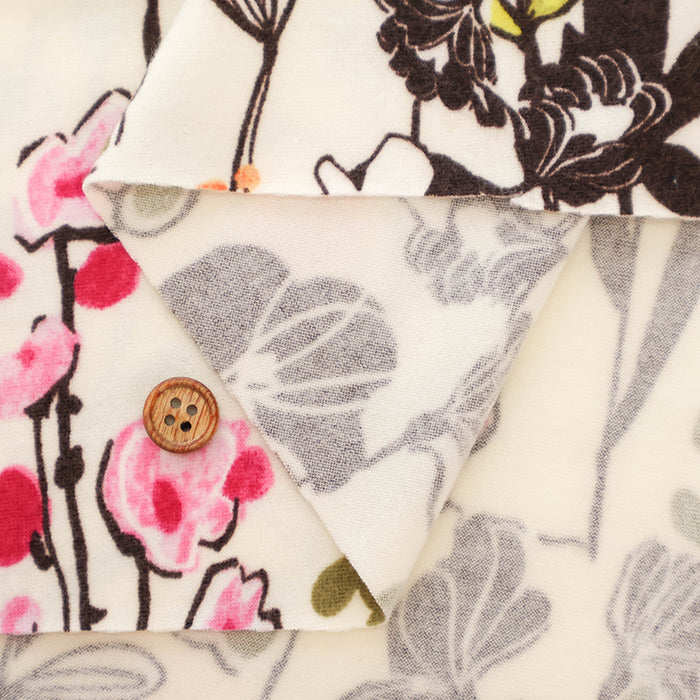 Polyester Prime Impact Fabric - Botanical Flower - nomura tailor