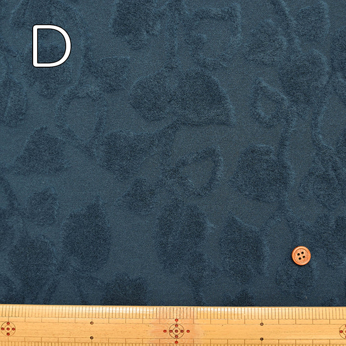 Made in Korea Polyester Pile Jacquard Knit Fabric – Poire - nomura tailor