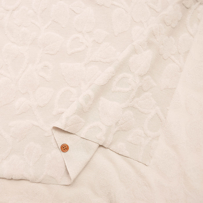 Made in Korea Polyester Pile Jacquard Knit Fabric – Poire - nomura tailor