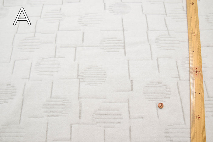 Made in Korea Fleece Pile Jacquard Fabric – Lines - nomura tailor
