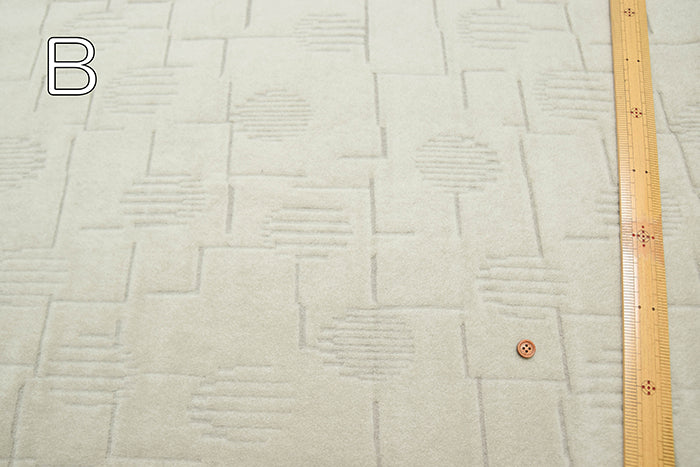 Made in Korea Fleece Pile Jacquard Fabric – Lines - nomura tailor